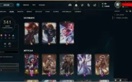conta do lol todos campeao e 341 skin