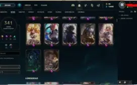 conta do lol todos campeao e 341 skin