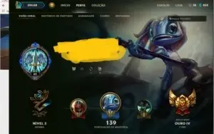 CONTA OURO 4 NIVEL 63, HONRA 3 E 40 CHAMPS, BARATA!!!