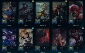 Conta de lol com varias maestrias querendo vender rapido