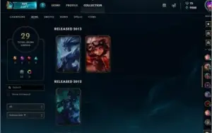 Conta diamante 4 + Quase todos os champs + 30 skins