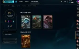 Conta diamante 4 + Quase todos os champs + 30 skins