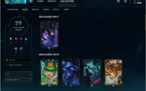 Conta diamante 4 + Quase todos os champs + 30 skins