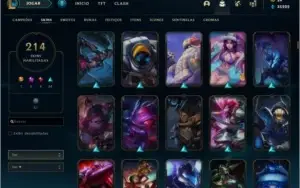 CONTA LOL GOLD 3 + 134 CHAMPS + 214 SKINS