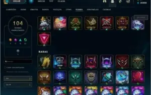 CONTA LOL GOLD 3 + 134 CHAMPS + 214 SKINS