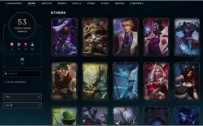 Conta lv 245 com Akali KDA Prestígio, 53 skins, 87 champions