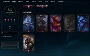 Conta lv 245 com Akali KDA Prestígio, 53 skins, 87 champions