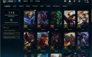 Conta Ferro 1 com 41 Champs e 19 Skins + 2 Vitoriosas