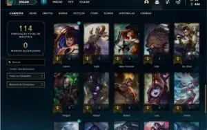 Conta Ferro 1 com 41 Champs e 19 Skins + 2 Vitoriosas