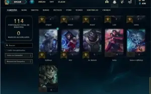 Conta Ferro 1 com 41 Champs e 19 Skins + 2 Vitoriosas