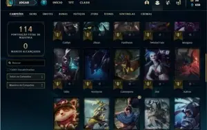 Conta Ferro 1 com 41 Champs e 19 Skins + 2 Vitoriosas