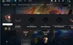 Conta Ferro 1 com 41 Champs e 19 Skins + 2 Vitoriosas