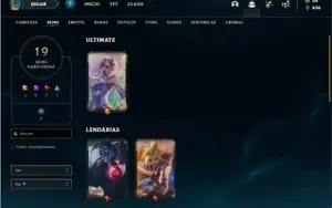 Conta Ferro 1 com 41 Champs e 19 Skins + 2 Vitoriosas