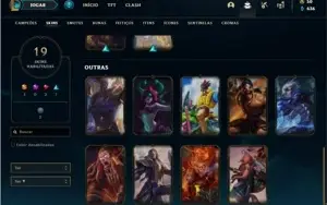Conta Ferro 1 com 41 Champs e 19 Skins + 2 Vitoriosas