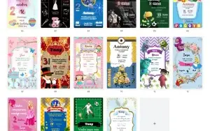 Pack Canva Convite Criativo Vol 1 - 76 Artes Editáveis