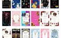 Pack Canva Convite Criativo Vol 1 - 76 Artes Editáveis