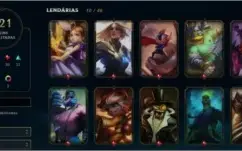 CONTA DE LOL GOLD lV 128 CAMPEÕES// 121 SKINS