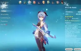 Conta Genshin Arlecchino c5 + Ganyu com Bis
