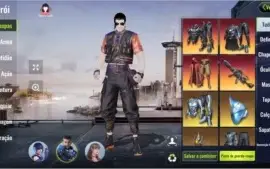 Conta de um jogo chamado Cyber Hunter com 1405 de avaliação