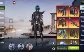 Conta de um jogo chamado Cyber Hunter com 1405 de avaliação