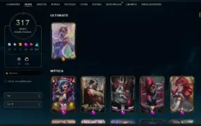 Conta lol mono lux e swain, atualmente ouro 2