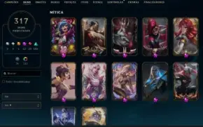 Conta lol mono lux e swain, atualmente ouro 2