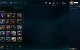 Conta Platina 4, com todos os champs e 1141 skins !
