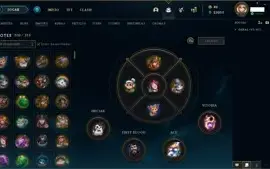 Conta Platina 4, com todos os champs e 1141 skins !