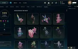 Conta Platina 4, com todos os champs e 1141 skins !