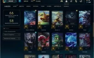 Conta platina 4 com 38 champs e 5 skins