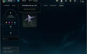 Conta platina 4 com 38 champs e 5 skins