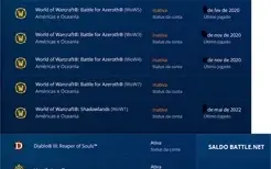 Conta Blizzard World of Warcraft Diablo Overwatch WoW