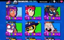 Conta Brawl Stars 98/98 com mais de 286 skins e itens raros