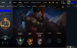 Conta LoL Platina 4, todos os campeões, 84 skins e 40k ea.