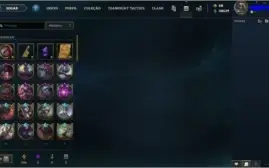 Conta LoL Platina 4, todos os campeões, 84 skins e 40k ea.