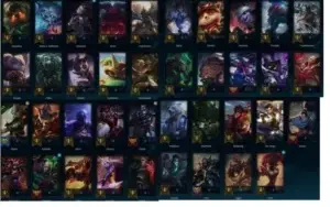 CONTA LOL BORDA PLATINA 66SKINS
