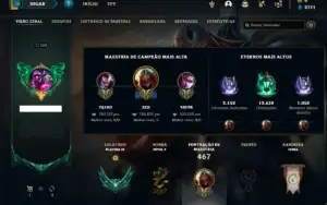 Conta Platina 3 com 121 Skins e 150 Champs com 800k de ZED