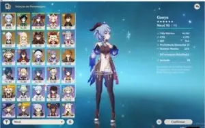 CONTA GENSHIN AR 57 - 11 CINCO ESTRELAS - MUITO BEM BUILDADA