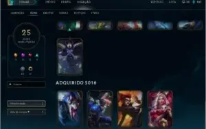 Conta de League Of Legends