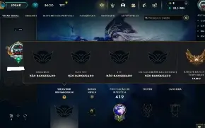 Unranked com TODOS os champs e 80 Skins ( ADC / SUP / MID )