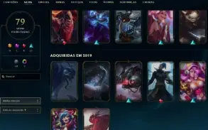 Unranked com TODOS os champs e 80 Skins ( ADC / SUP / MID )