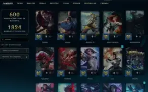 Conta lol / Todos os champs / level 700 / 249 skins