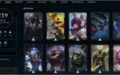 Conta LOL Platina IV, 3 ultimates, 8 ROXAS, total de 168