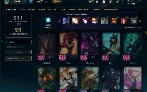 Unranked com TODOS os champs e 103 Skins ( MAIN SUP )