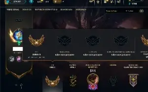Unranked com TODOS os champs e 103 Skins ( MAIN SUP )
