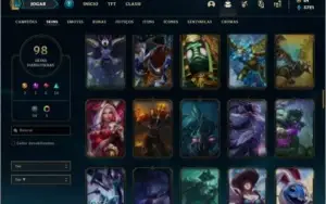 Conta prata 4 com 109 champs e 98 skins ( MAIN JG )