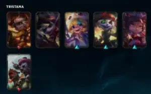 conta no lol com varias skins