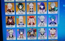 Genshin Impact - Conta AR58 - 18 PERSONAGENS T5 - 4 ARMAS T5