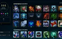 Conta Com Elise Vitoriosa, 306 Skins E Ícones Raros