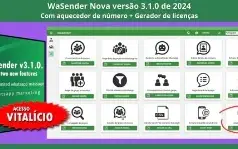 WA Sender - Versão 3.1.0 2024 com Aquecedor de Whatzapp PC